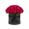 Cerise Classic Roses Hat Box